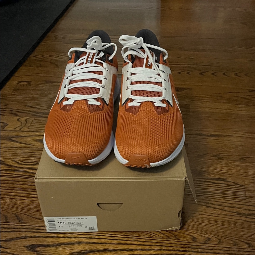 Nike Zoom Pegasus 40 Texas white/anthracite/dessert orange - Texas Go Horns!!